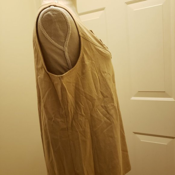 NwithoutT Coldwater Creek Beaded Origami Tank - Picture 4 of 6